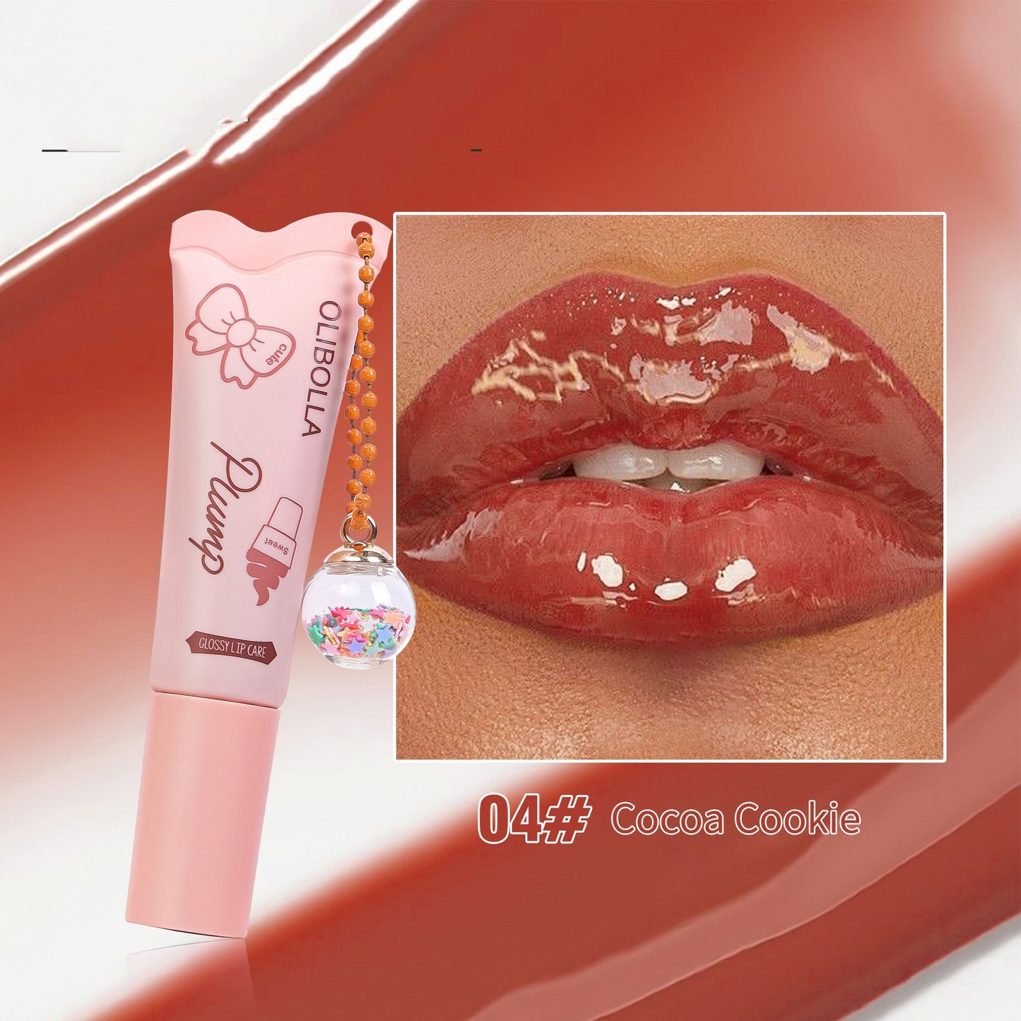Peel Off Lip Liner w/ Ice Cream Lip Gloss