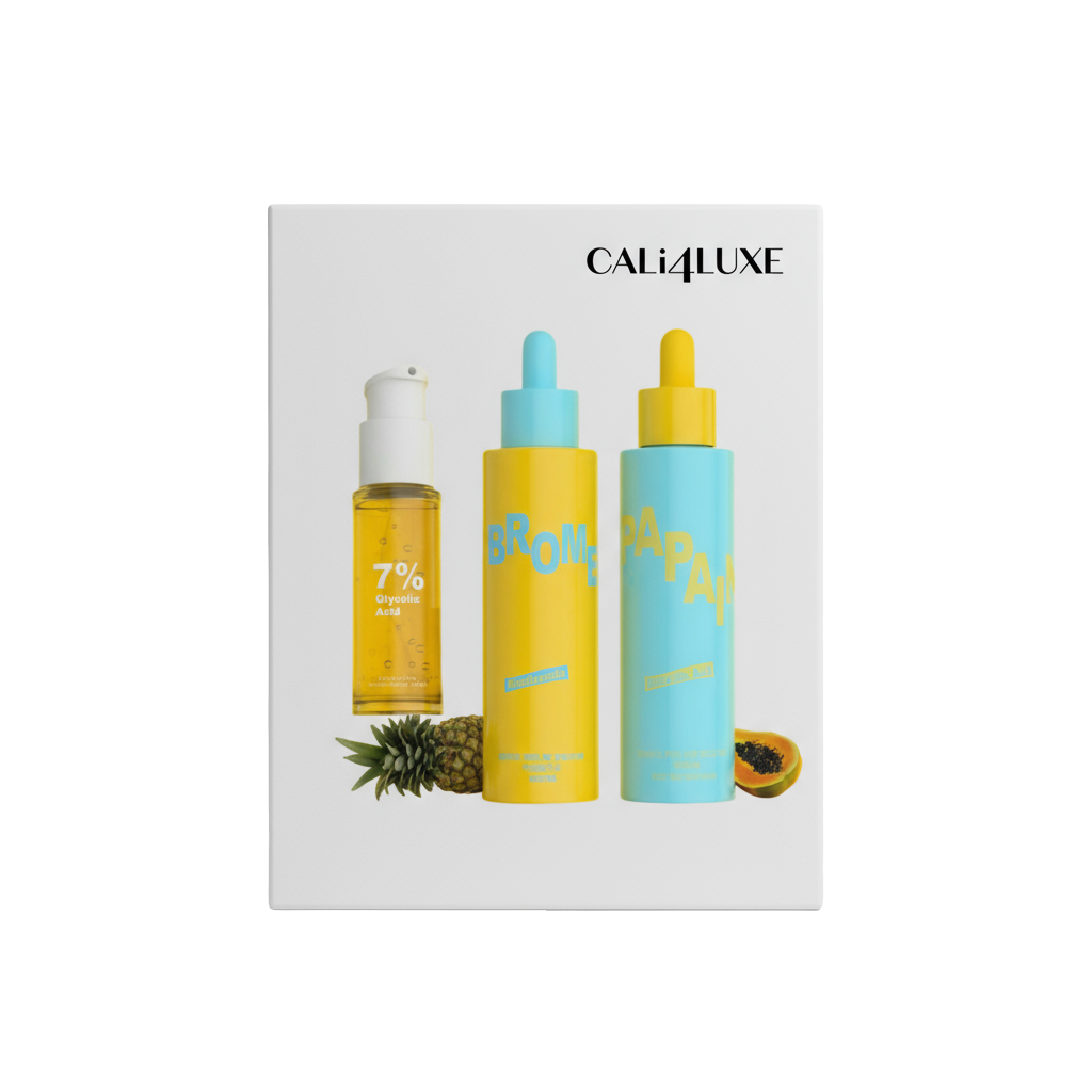 Pineapple Exfoliating Body Scrub & Serum Set | 2-Step Skin Treatment for Smooth, Radiant Skin | 100% Natural Ingredients | 200ml Each