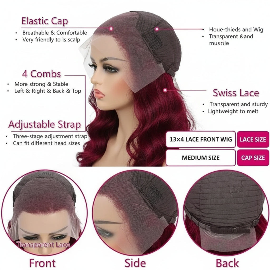 99J Vietnamese Cuticle Aligned HD Lace Frontal Wigs