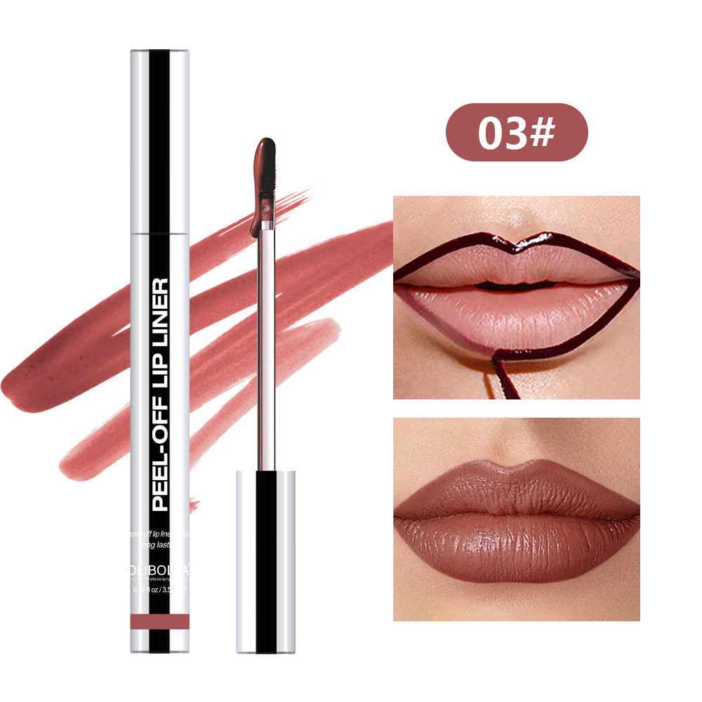 ON-MUTE! Peel-Off Lip-Liner Waterproof Long Lasting Never Fade Peel-Off