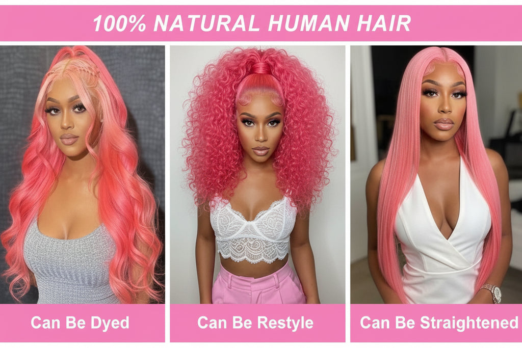 Cali4Luxe Glueless Body Wave Wig | Princess Pink HD Lace