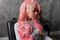 13x6 Flawless Princess Pink Lace Front Wig: Body Wave Highlighter Pink Lace Frontal Wig - WILL BE HADDD!