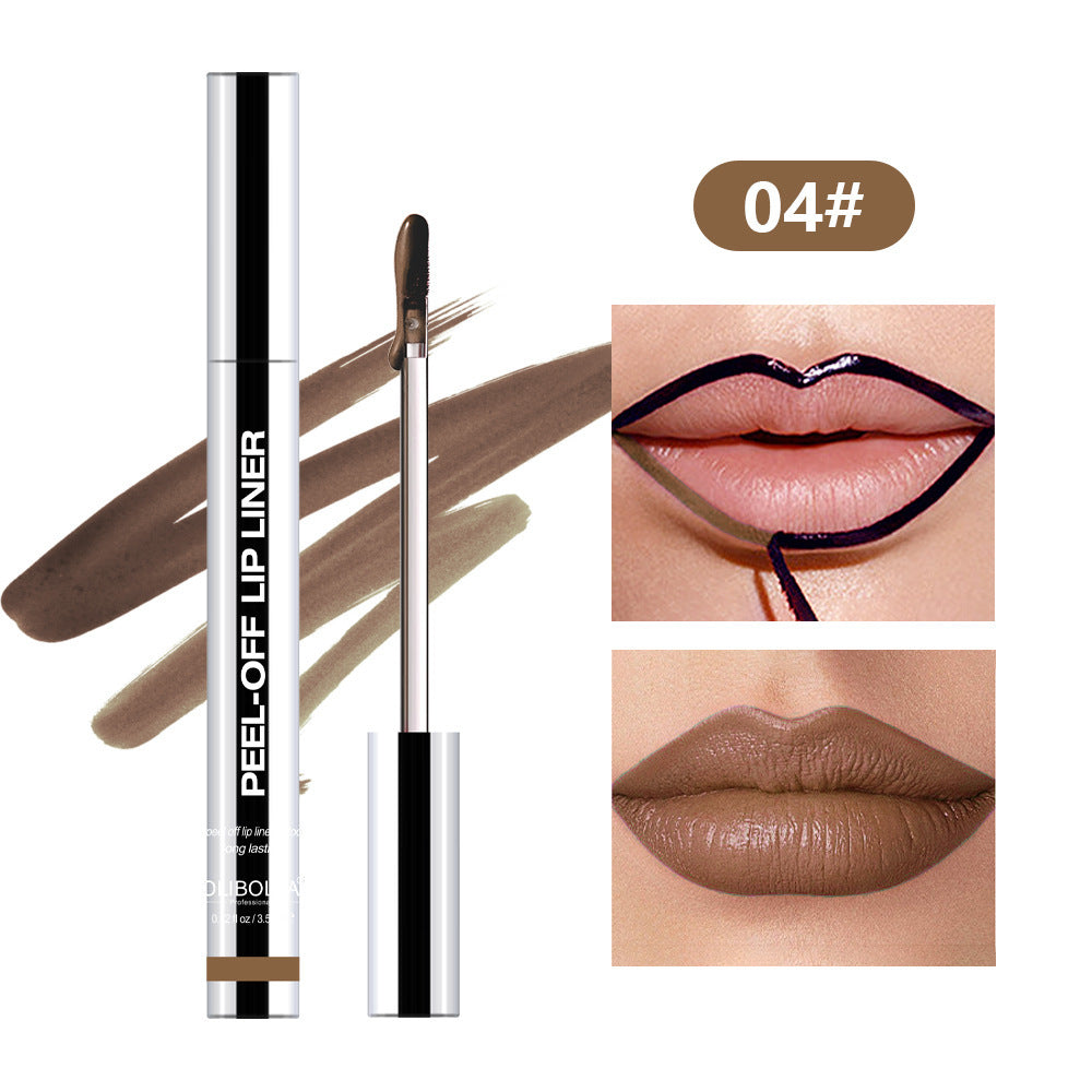 ON-MUTE! Peel-Off Lip-Liner Waterproof Long Lasting Never Fade Peel-Off