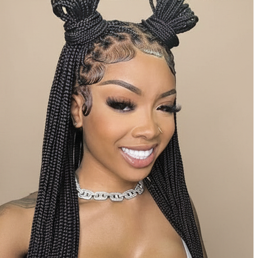 Cali4Luxe 36" Knotless Braid Wig | Full Lace