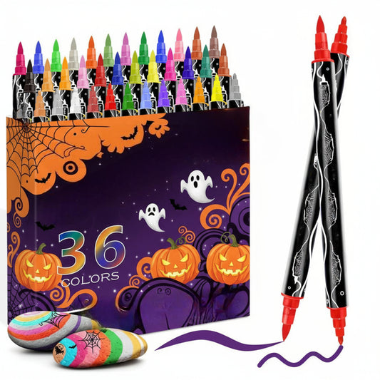 36 Acrylic Marker Pen Double-headed Stackable Water-based Paint Brush