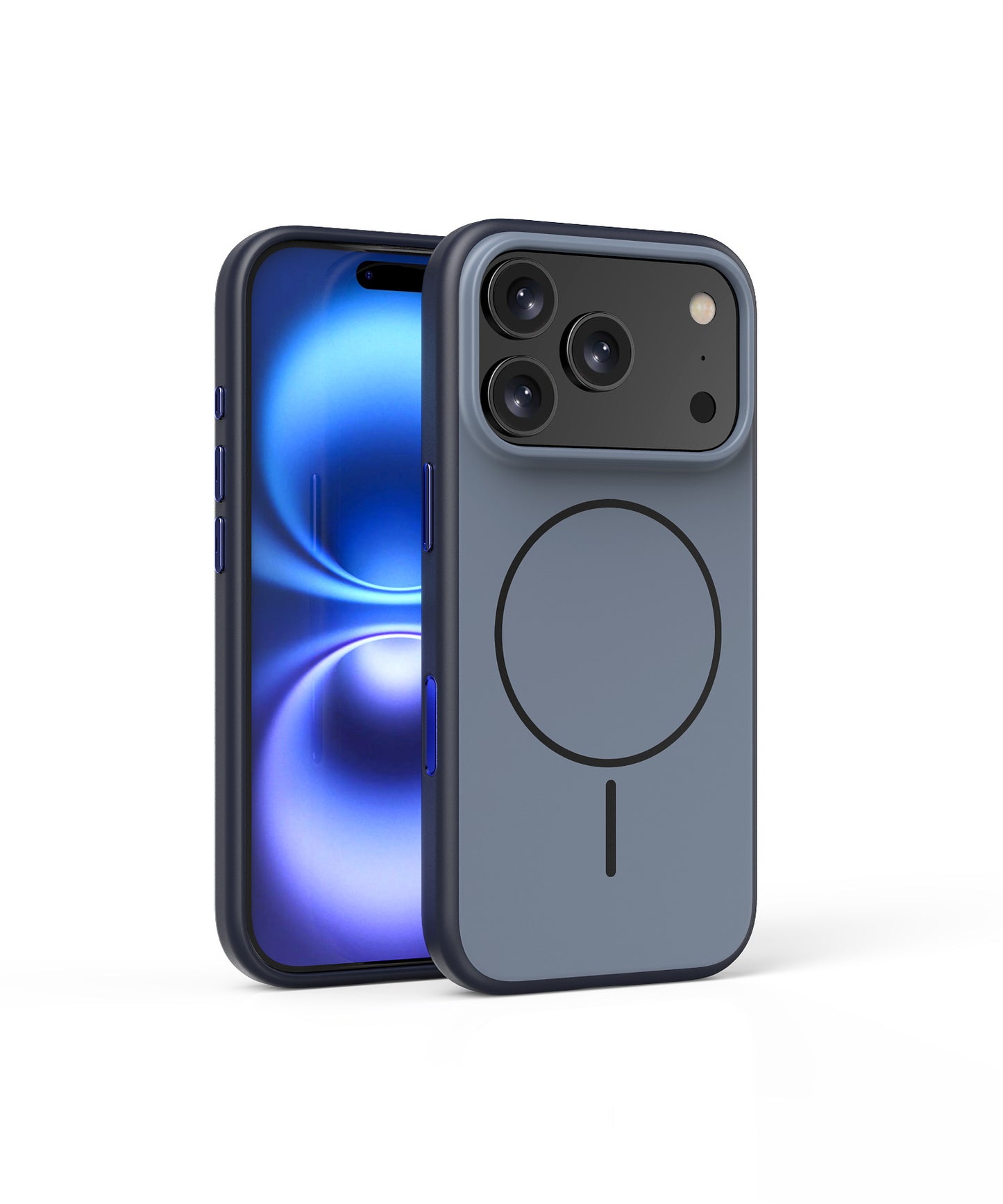 Magnetic Protective Phone Case for Apple – Stylish Contrast Colors in Frosted Finish – Ultimate Durability & Elegance!
