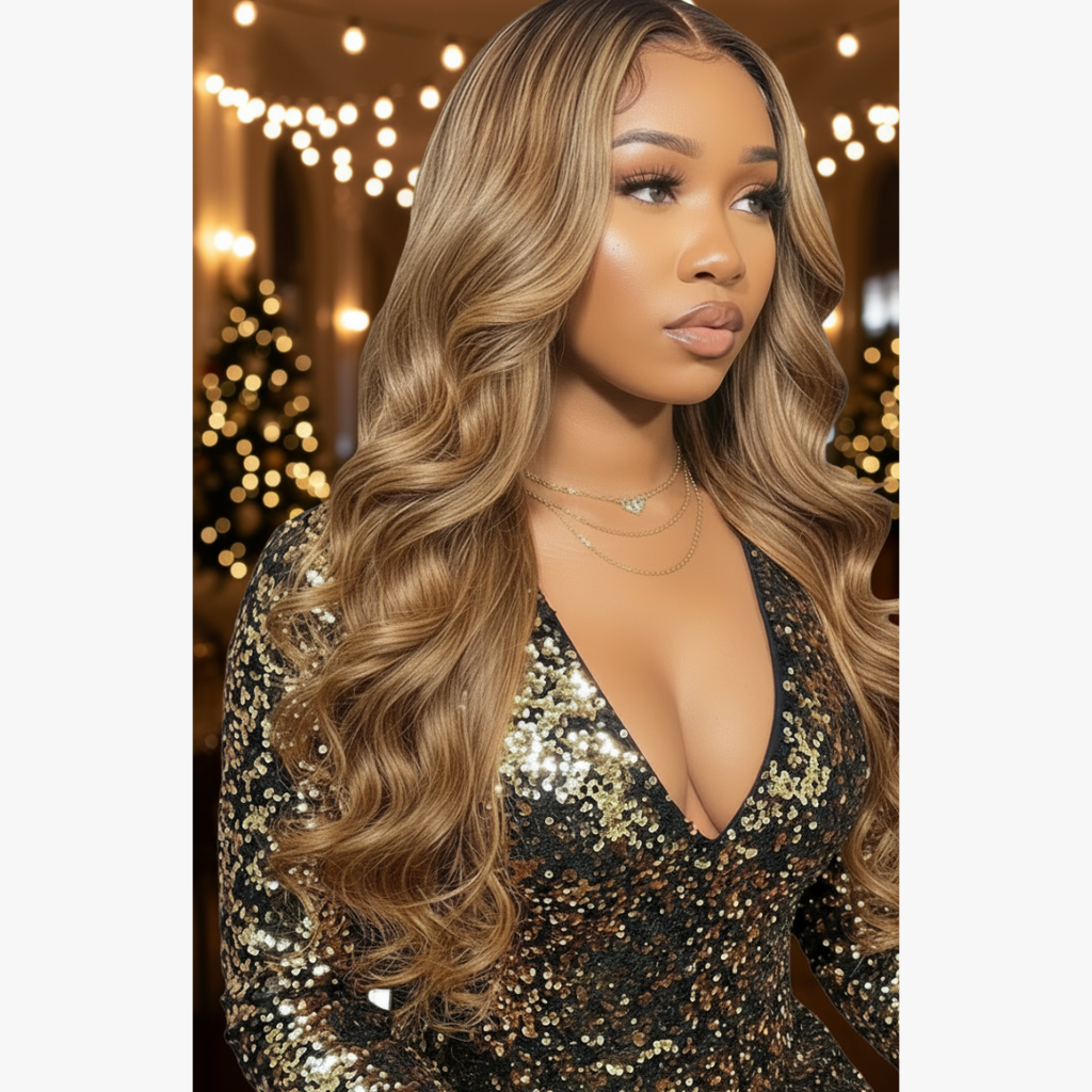 Cali4Luxe Glueless Body Wave Wig | Honey Blonde HD Lace