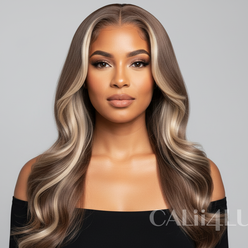Ash Gray Blonde 13x6 HD Lace Front Body Wave Wig