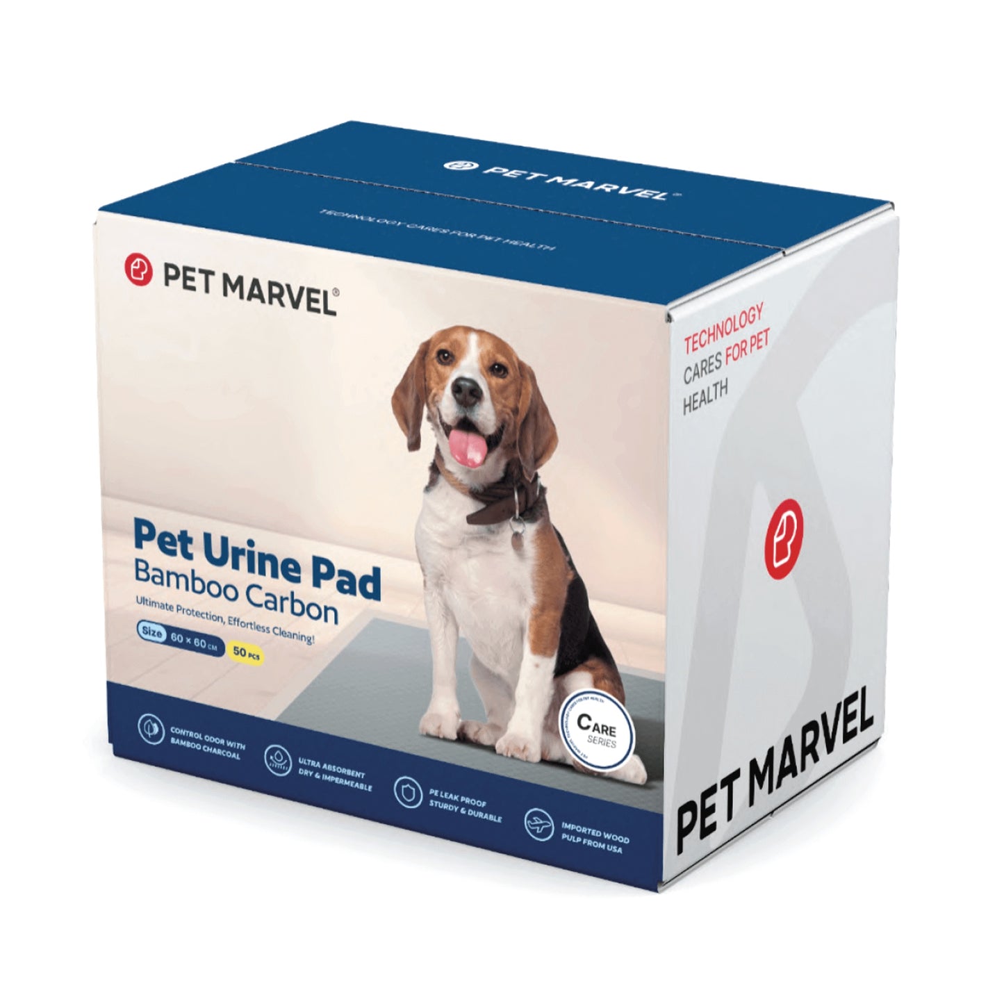 Disposable Charcoal Puppy Pads Odor Control 24x24 Inches