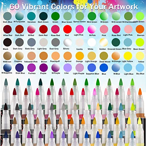 36 Acrylic Marker Pen Double-headed Stackable Water-based Paint Brush