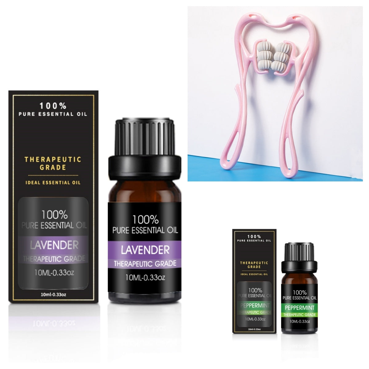 NECK MASSAGER AND NATURAL MASSAGE OIL