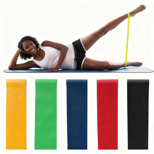 5 Level Resistance Rubber Bands Yoga Training Elastic Bands