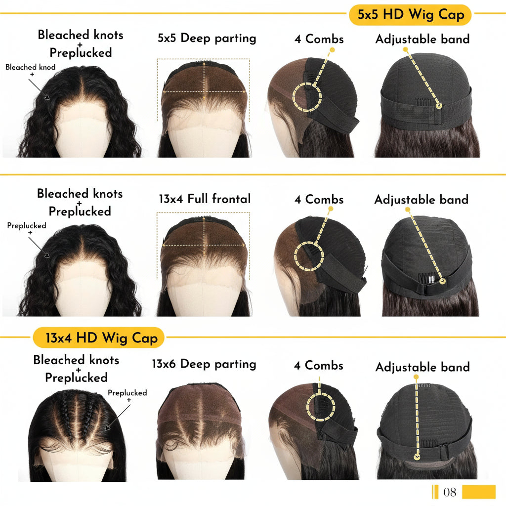 Effortless Elegance: Glueless Raw Vietnamese Human Hair Lace Closure Wigs