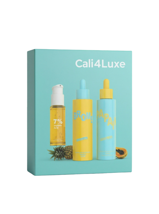 Pineapple Exfoliating Body Scrub & Serum Set | 2-Step Skin Treatment for Smooth, Radiant Skin | 100% Natural Ingredients | 200ml Each