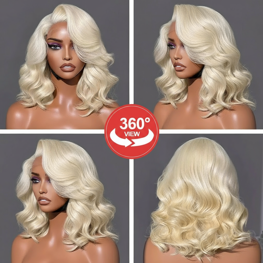 Gorgeous 613 Blonde Lace Front Wig: Effortless Body Wave Bob Glam!