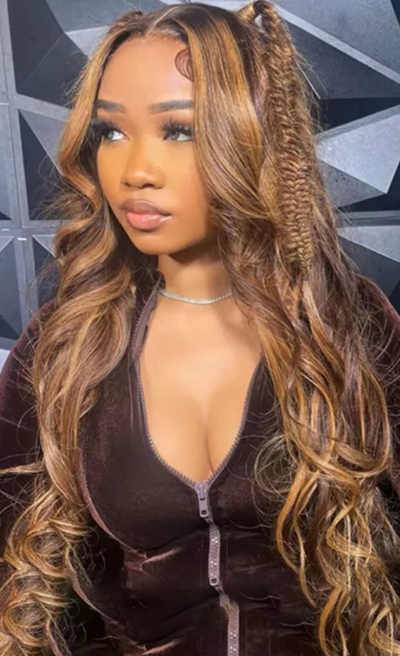 Gorgeous Highlight Body Wave Lace Frontal Wig: Elevate Your Style!