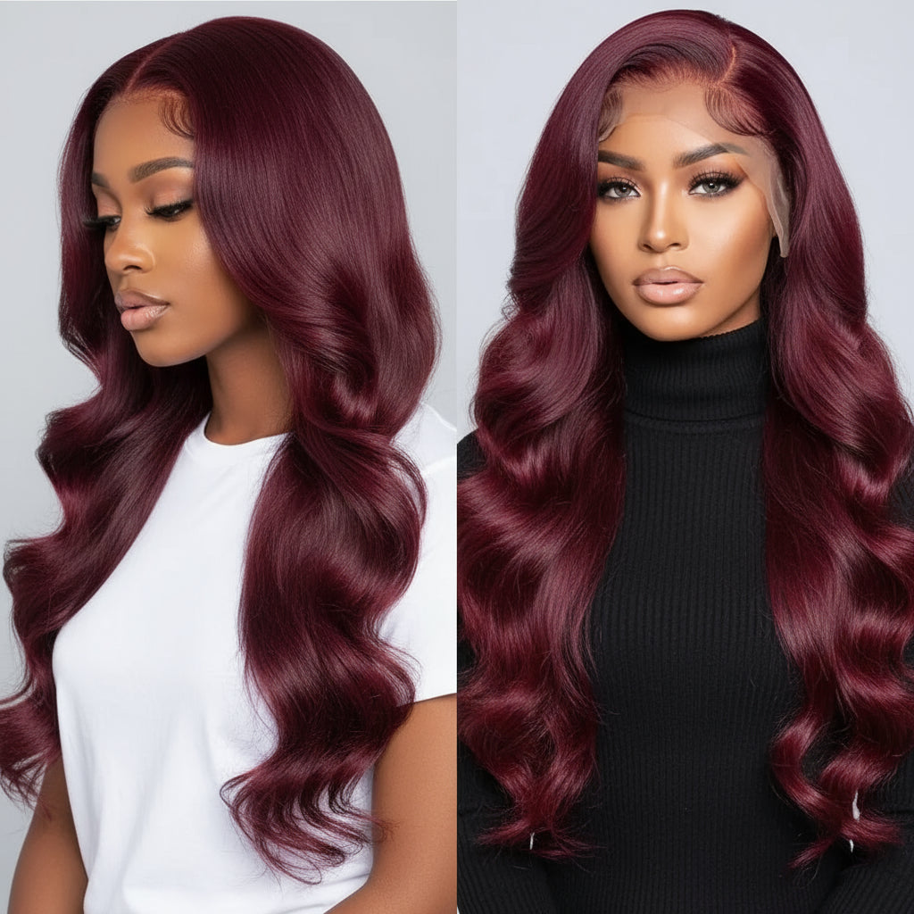 99J Vietnamese Cuticle Aligned HD Lace Frontal Wigs