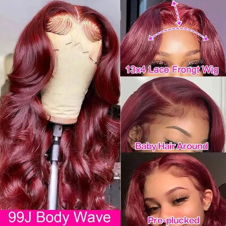 99J Vietnamese Cuticle Aligned HD Lace Frontal Wigs
