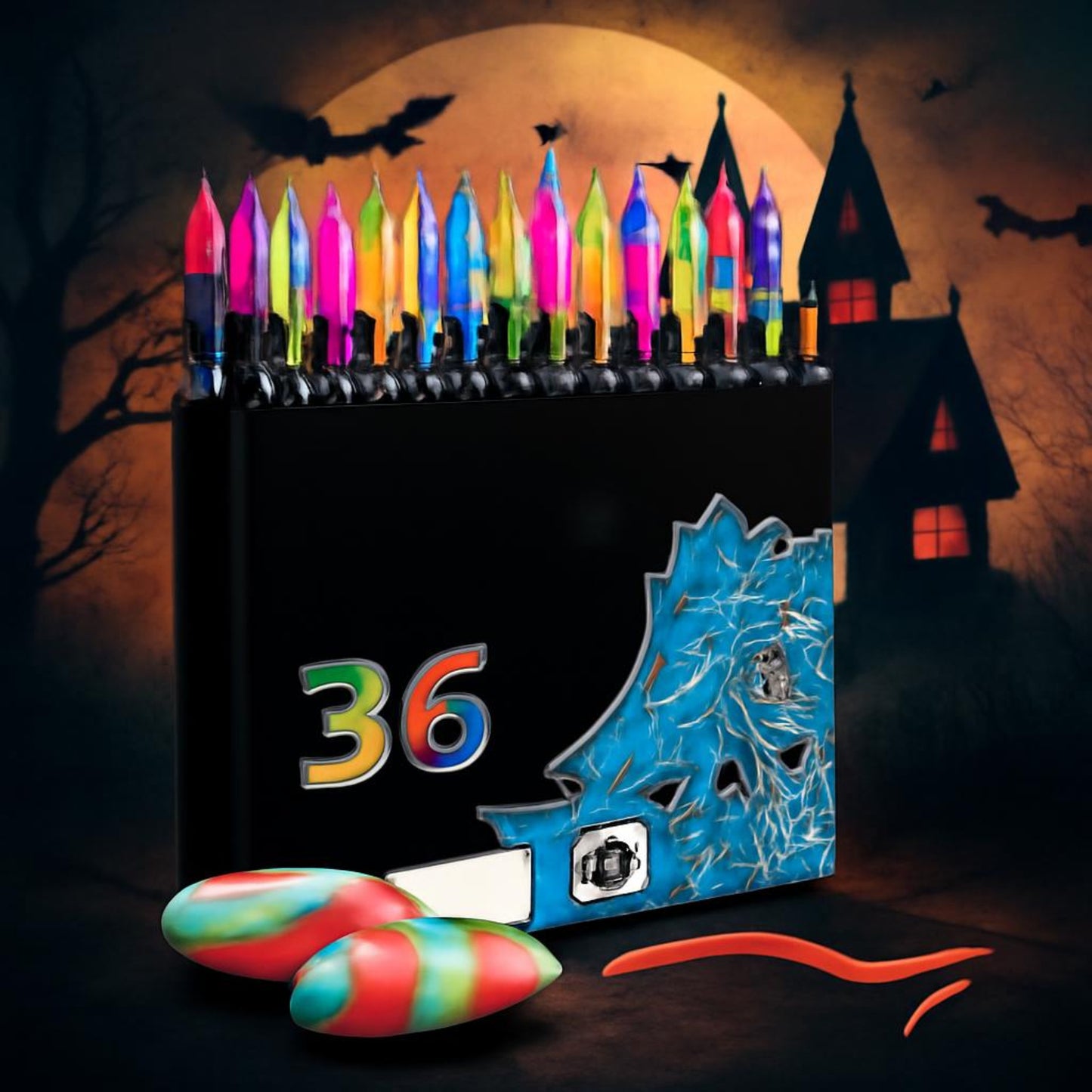 36 Acrylic Marker Pen Double-headed Stackable Water-based Paint Brush