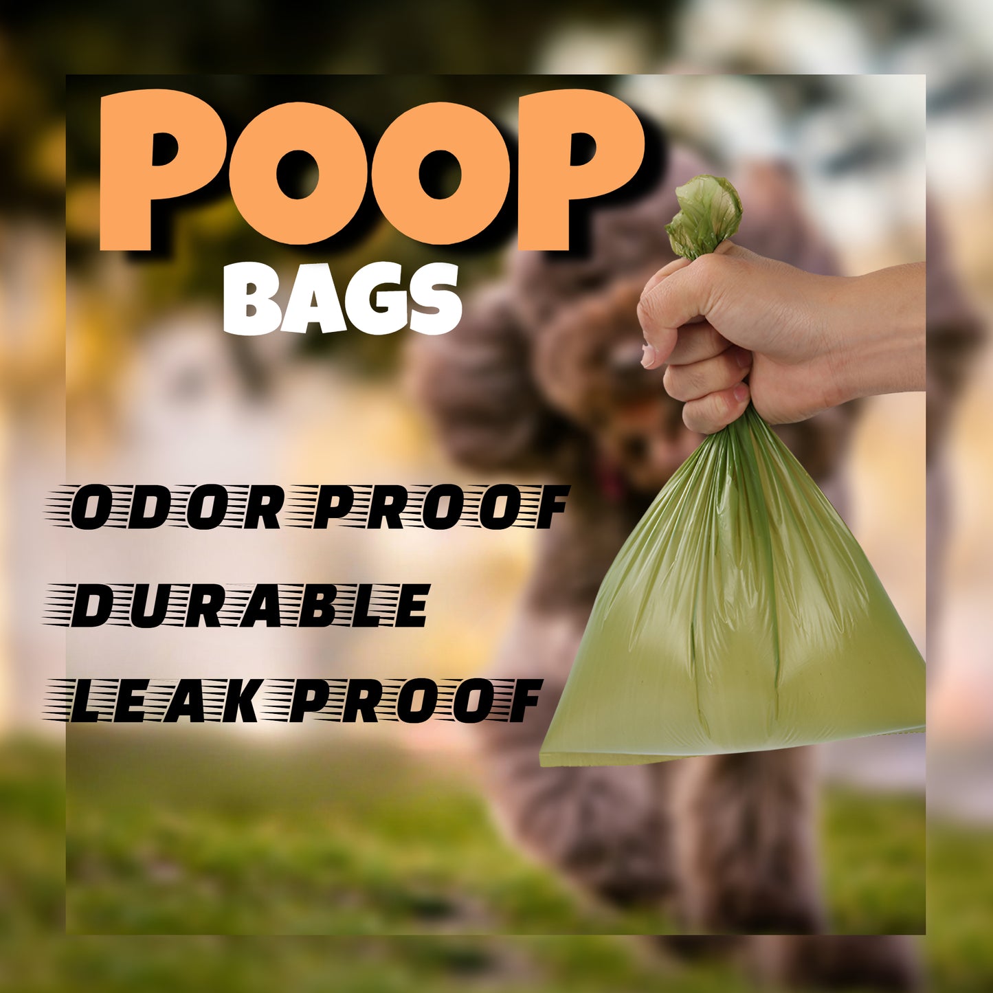 Eco-Friendly Pet Poop Bags - Durable, Leak-Proof, and Odor-Proof