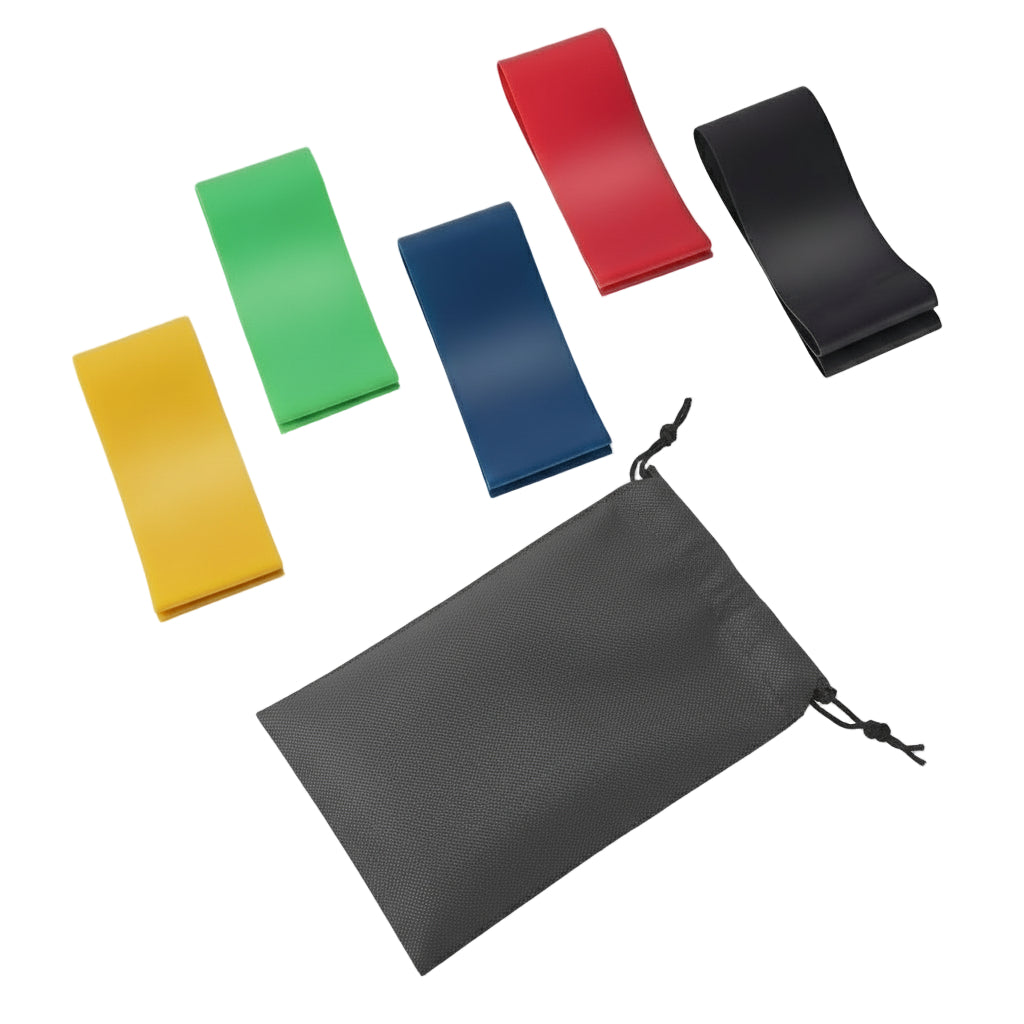 5 Level Resistance Rubber Bands Yoga Training Elastic Bands