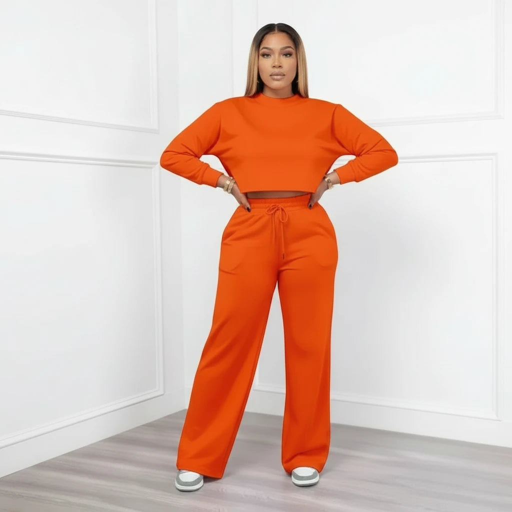 Women’s Two Piece Set | Casual Loose Matching Tops & Wide Leg Long Pants | Style Sensation: The Ultimate Two Piece Set