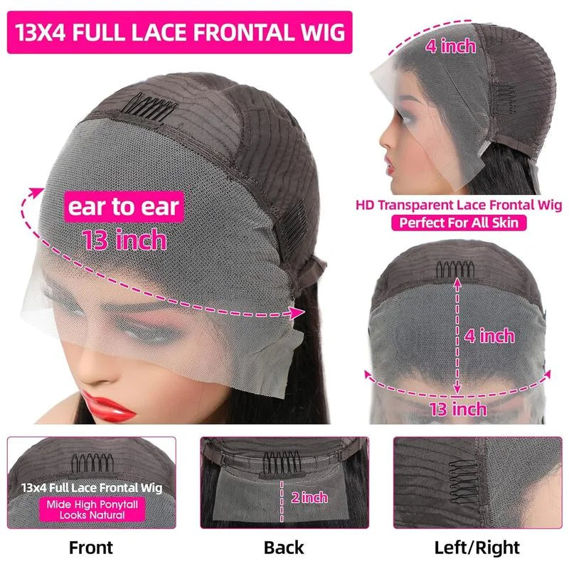 30-36 Inch Burmese Curly 13x6 HD Lace Front Wig 250%D