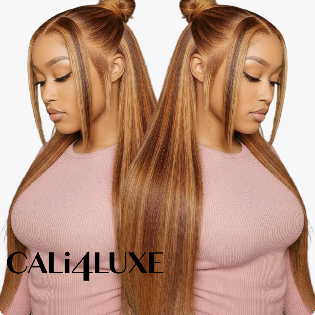 4/27 Highlight 13x4 Straight Lace Front Hair Wig 200D
