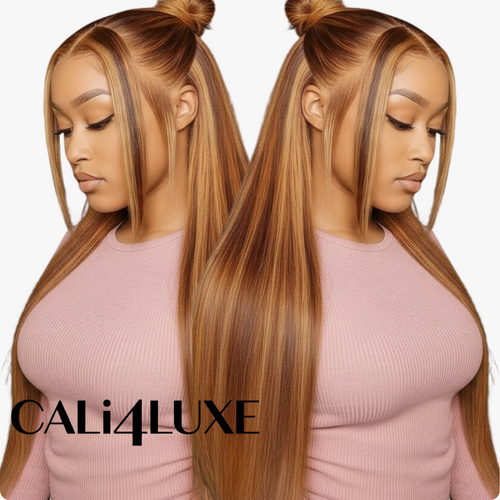 4/27 Highlight 13x4 Straight Lace Front Hair Wig 200D