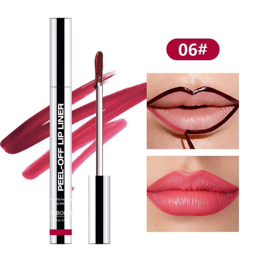 ON-MUTE! Peel-Off Lip-Liner Waterproof Long Lasting Never Fade Peel-Off