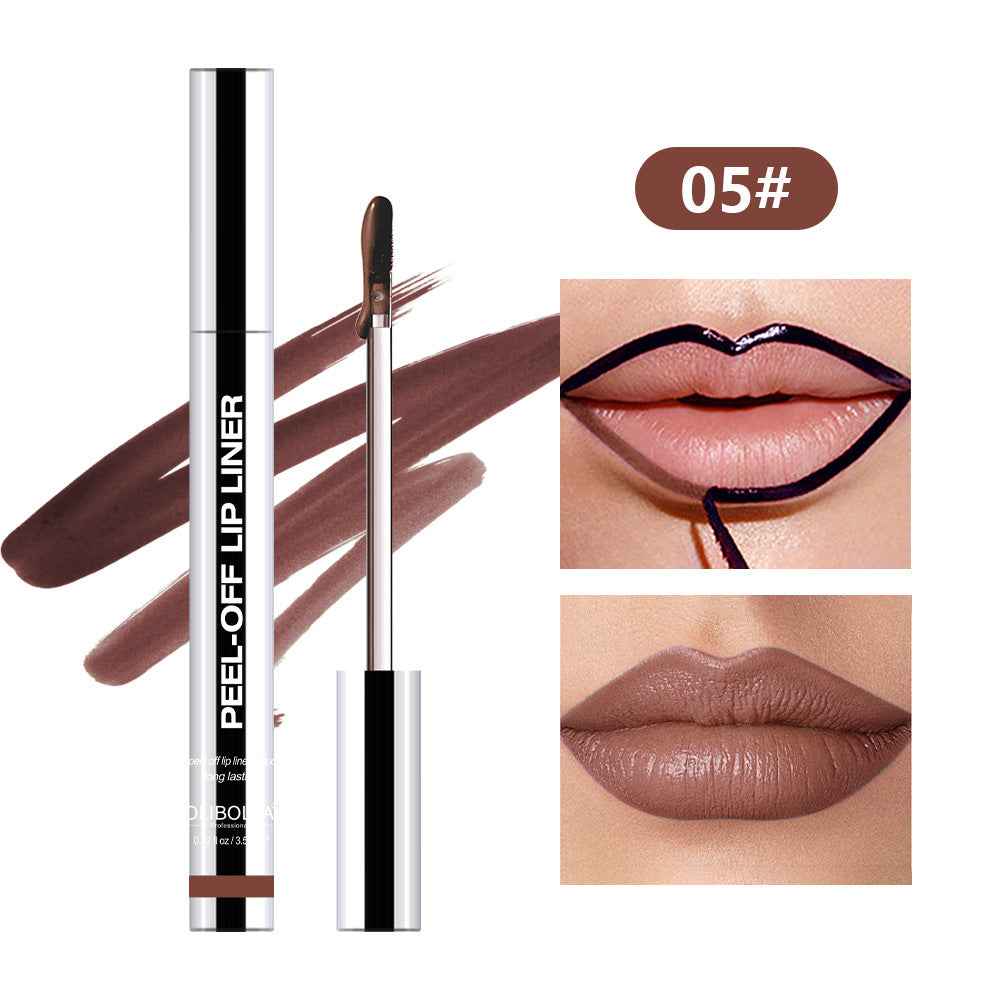 ON-MUTE! Peel-Off Lip-Liner Waterproof Long Lasting Never Fade Peel-Off