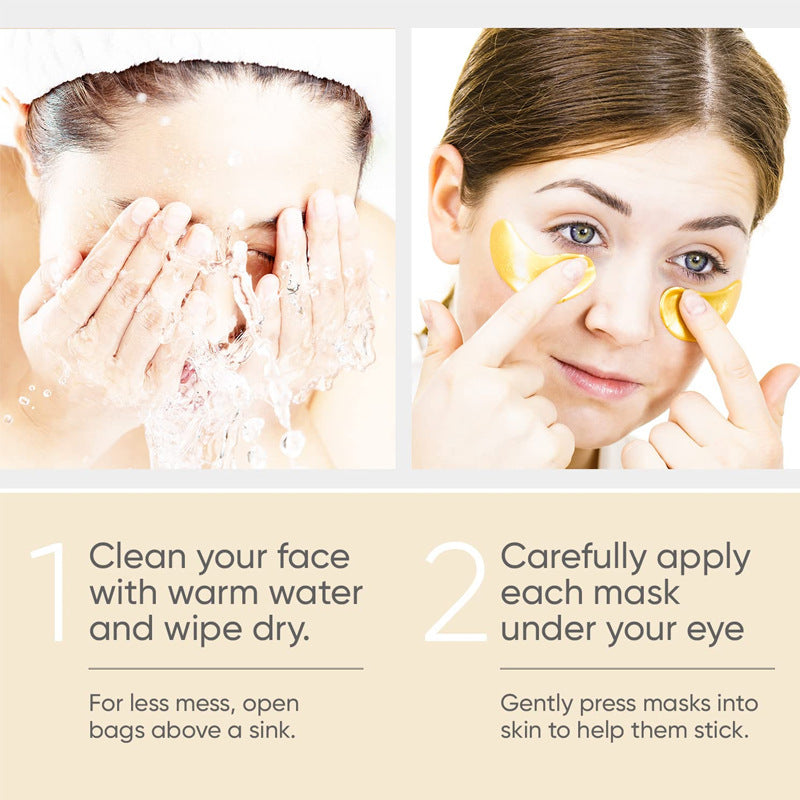 Gold Eye Mask Dark Circle Removal Fading Wrinkle Moisturizing